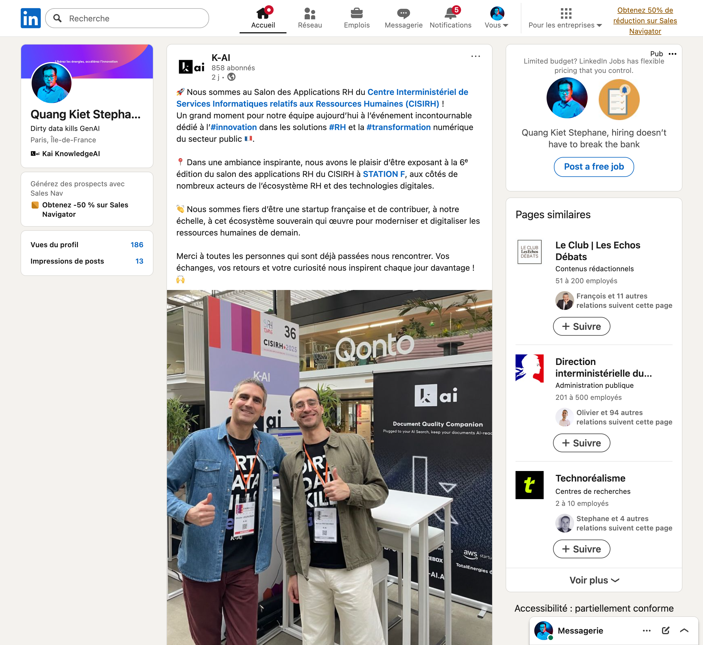 K-AI au Salon des Applications RH du CISIRH : Innovation dans les RH du secteur public